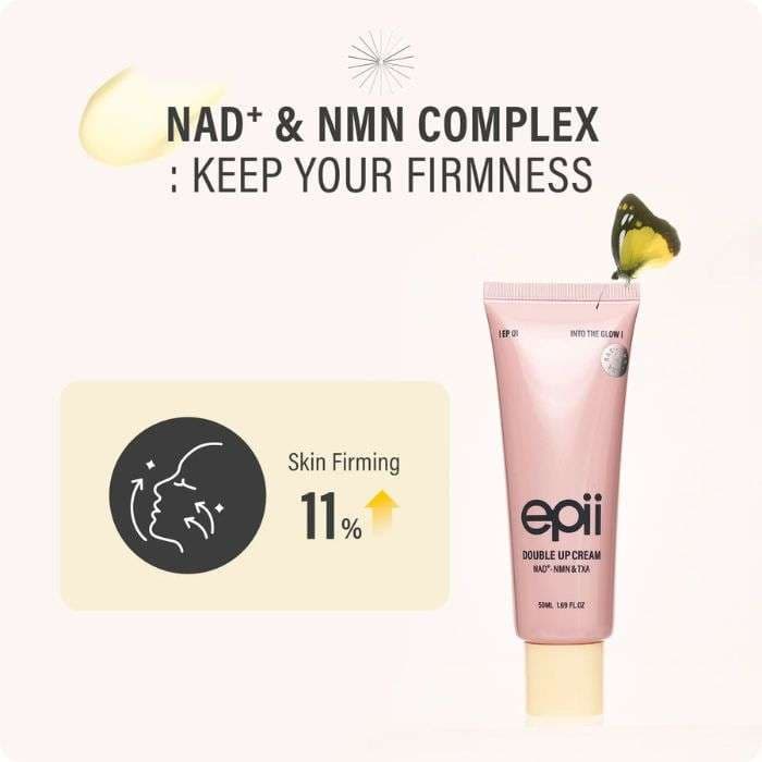 EPII EPII DOUBLE UP CREAM NAD+ NMN AND TXA 50 ML : la crème double action éclat et fermeté